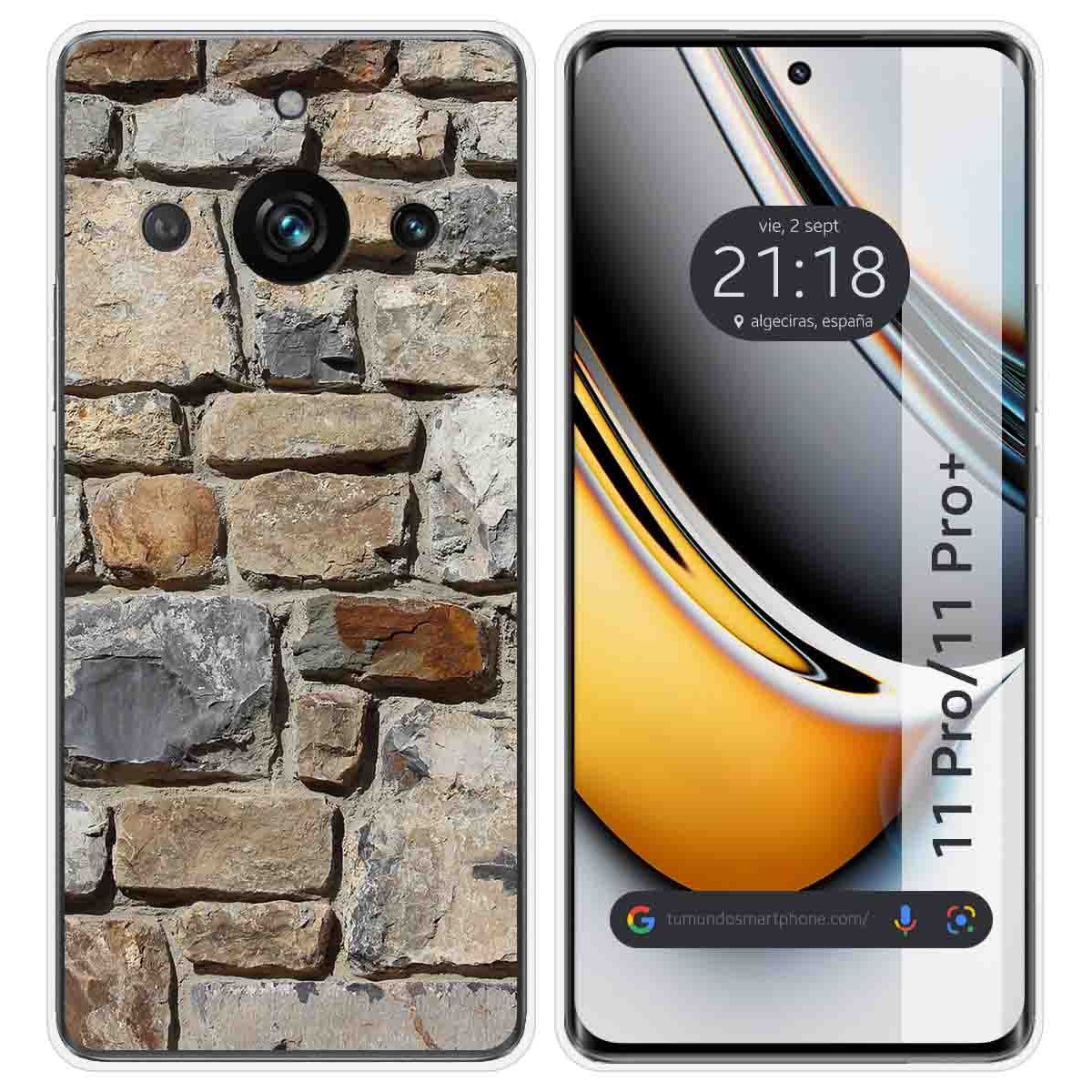 Funda Silicona para Realme 11 Pro / 11 Pro+ Plus 5G diseño Ladrillo 03 Dibujos