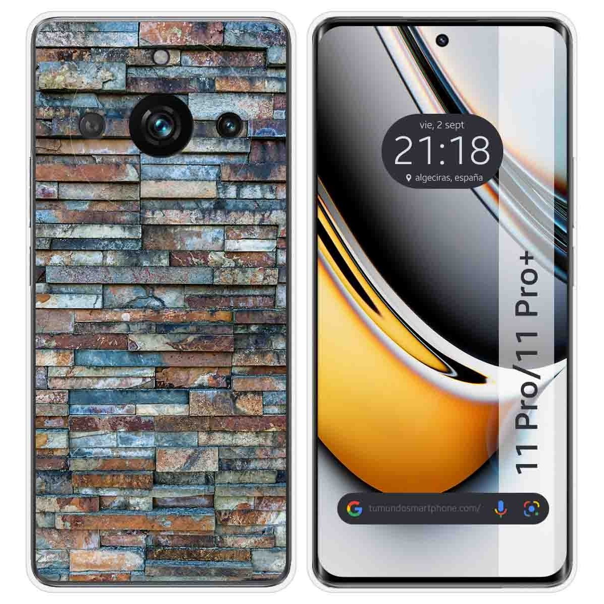 Funda Silicona para Realme 11 Pro / 11 Pro+ Plus 5G diseño Ladrillo 05 Dibujos