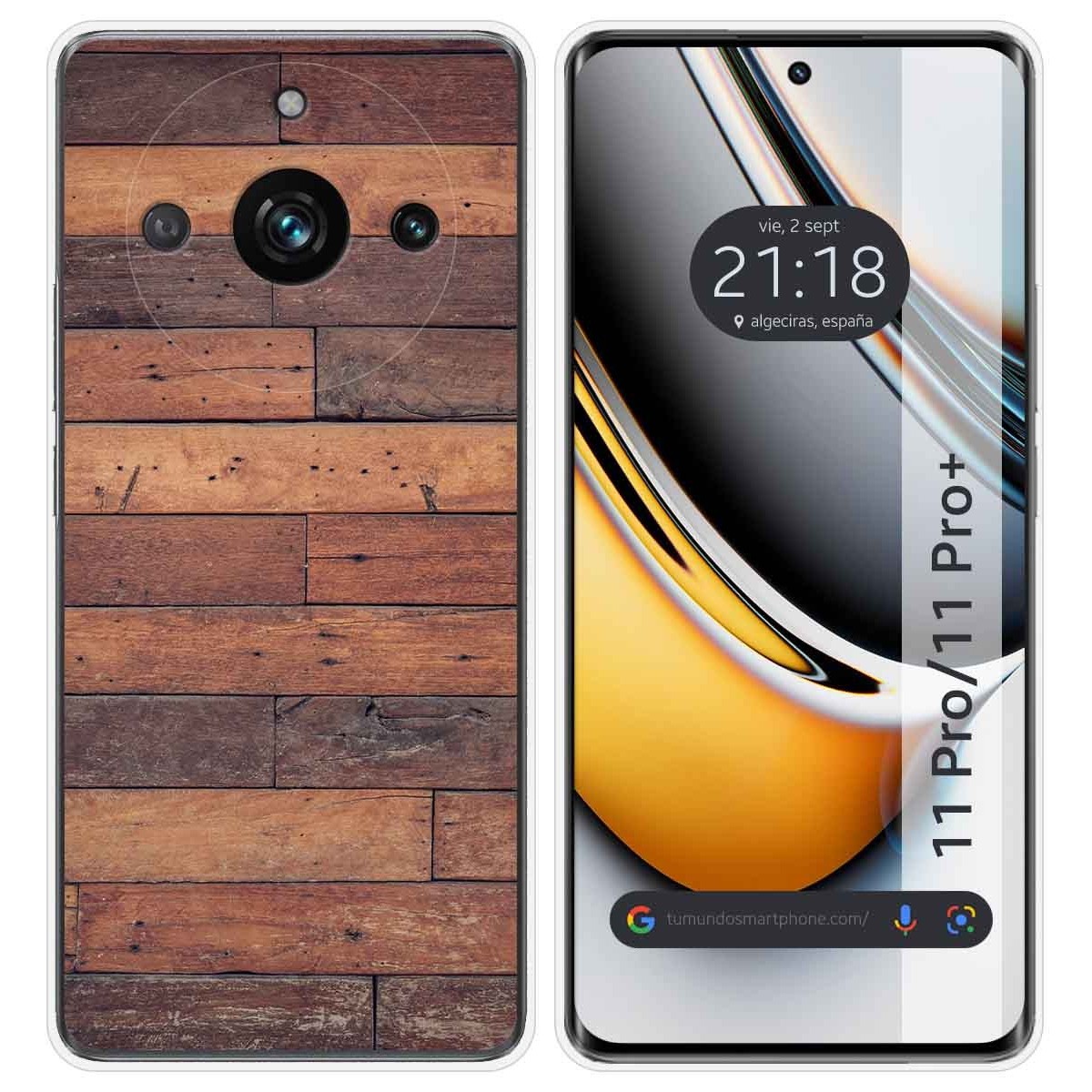Funda Silicona para Realme 11 Pro / 11 Pro+ Plus 5G diseño Madera 03 Dibujos