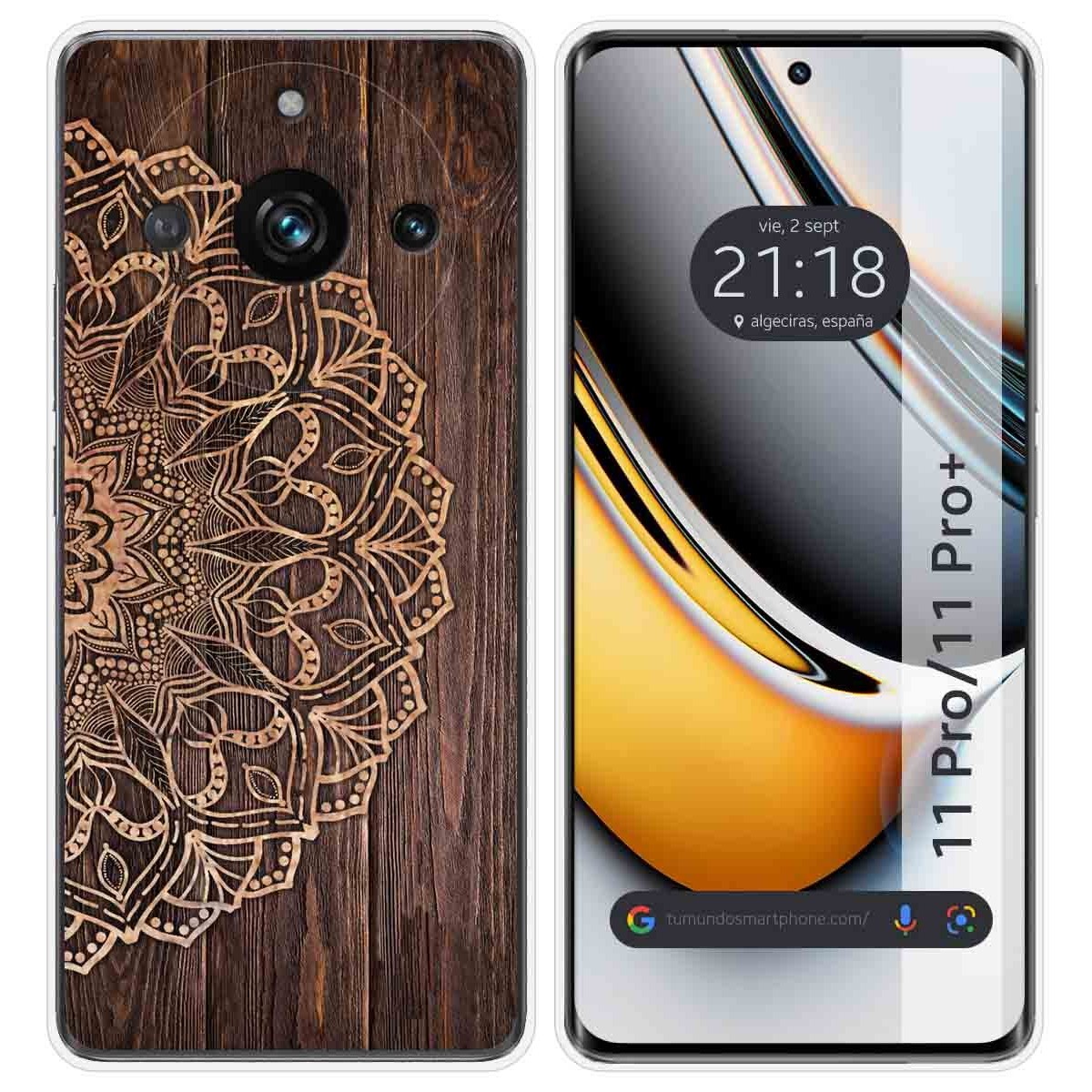Funda Silicona para Realme 11 Pro / 11 Pro+ Plus 5G diseño Madera 06 Dibujos