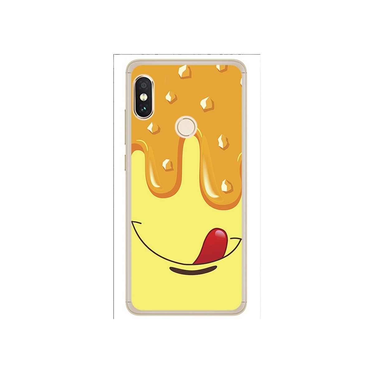 Funda Gel Tpu para Xiaomi Redmi Note 5 / Note 5 Pro Diseño Helado Vainilla Dibujos