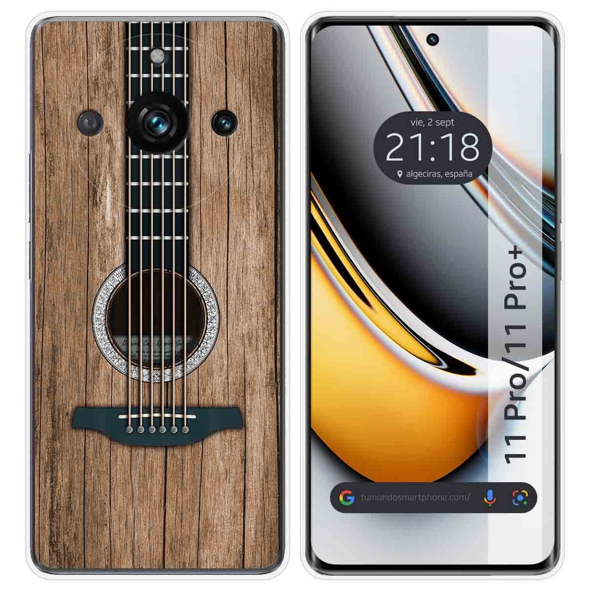 Funda Silicona para Realme 11 Pro / 11 Pro+ Plus 5G diseño Madera 11 Dibujos
