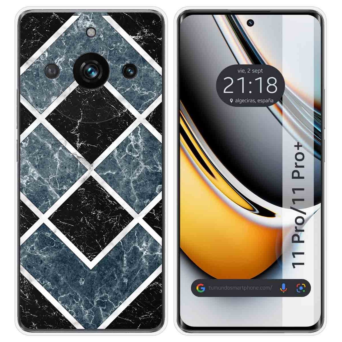 Funda Silicona para Realme 11 Pro / 11 Pro+ Plus 5G diseño Mármol 06 Dibujos