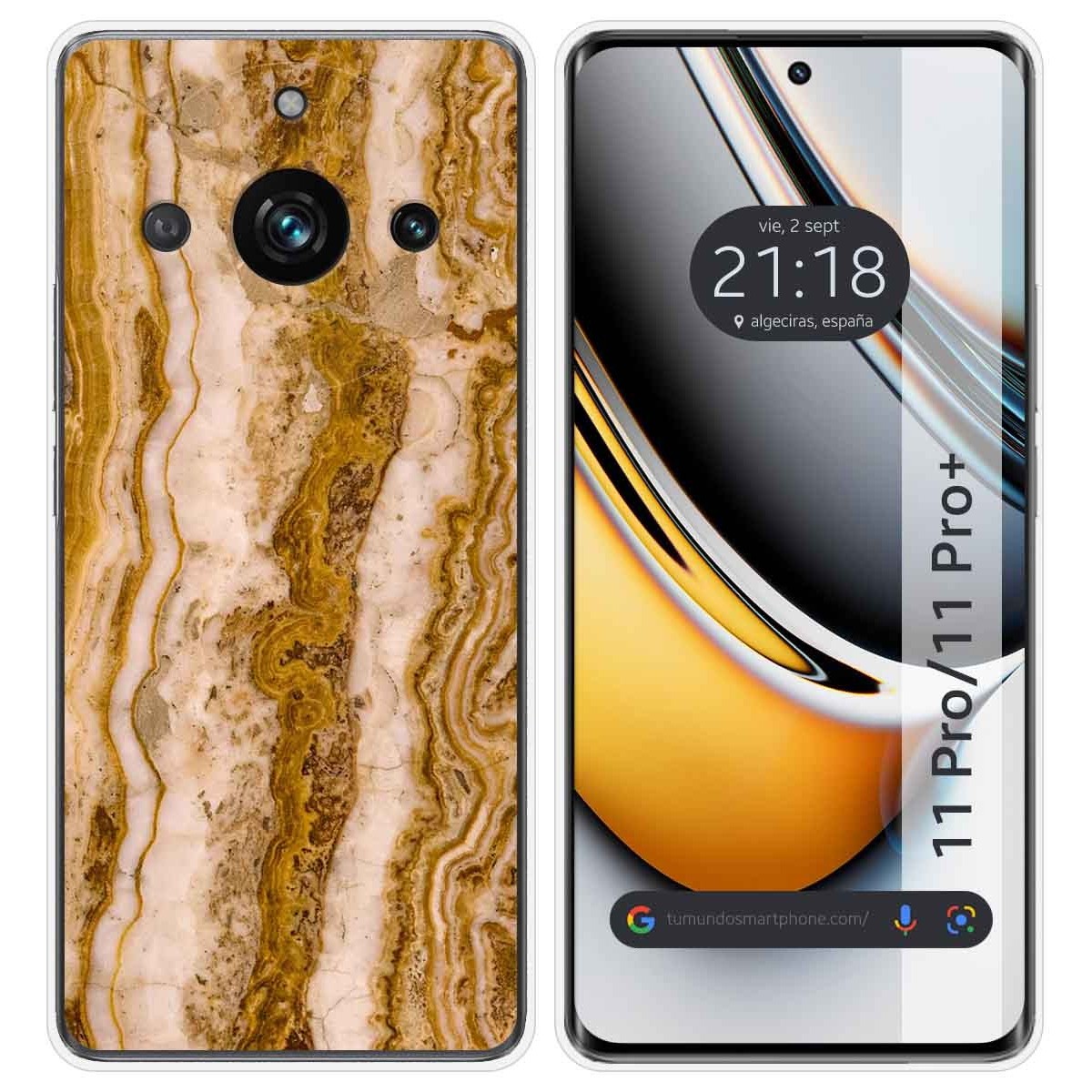 Funda Silicona para Realme 11 Pro / 11 Pro+ Plus 5G diseño Mármol 10 Dibujos