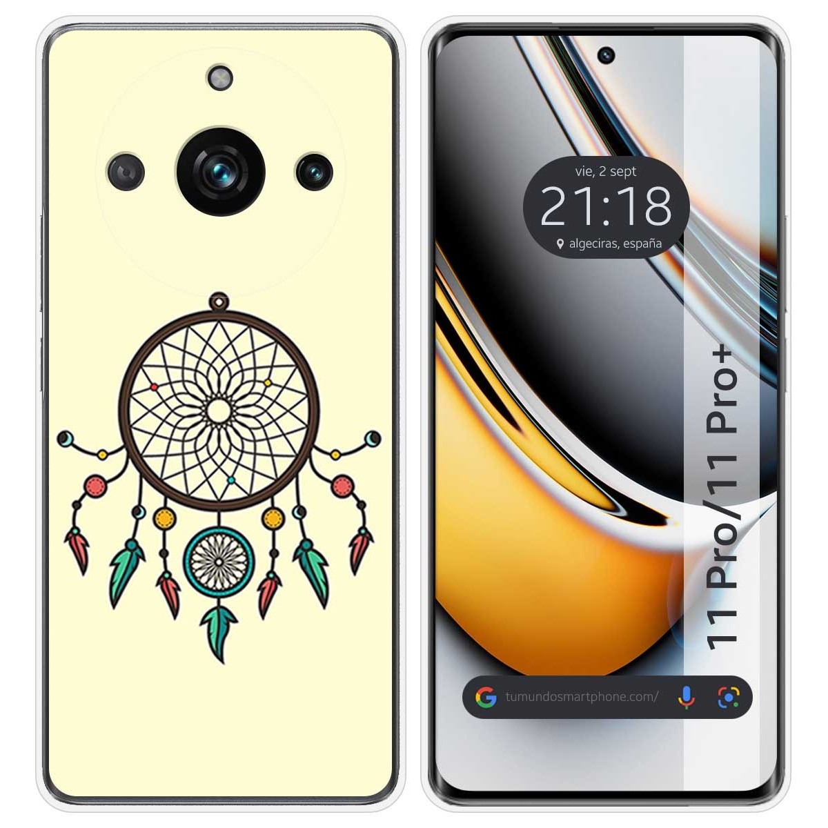 Funda Silicona para Realme 11 Pro / 11 Pro+ Plus 5G diseño Atrapasueños Dibujos