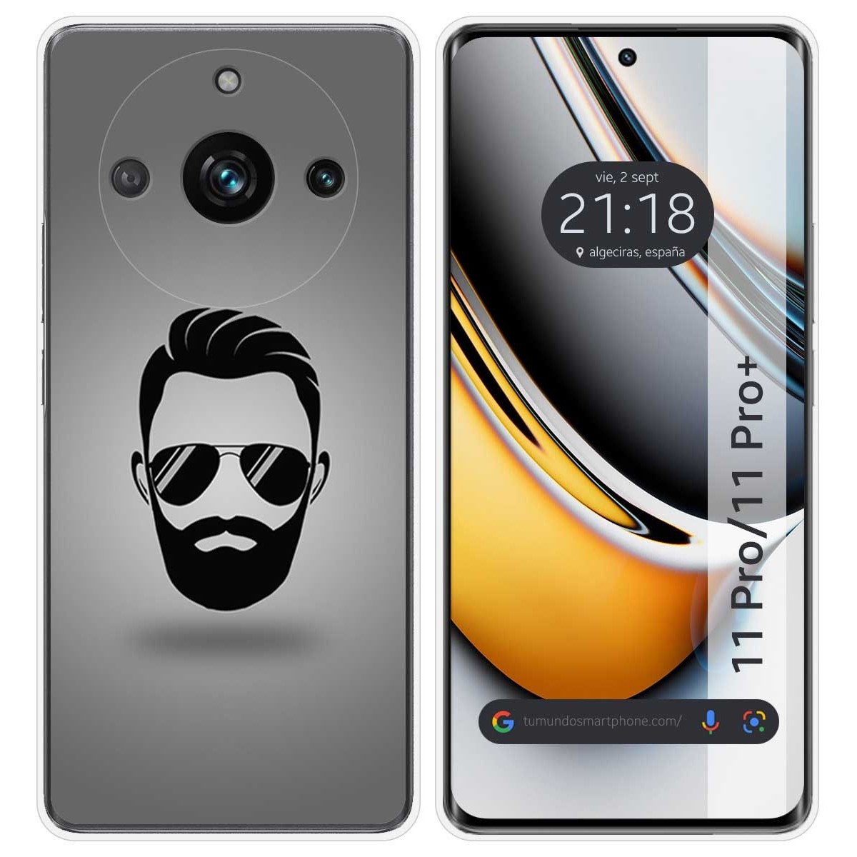 Funda Silicona para Realme 11 Pro / 11 Pro+ Plus 5G diseño Barba Dibujos
