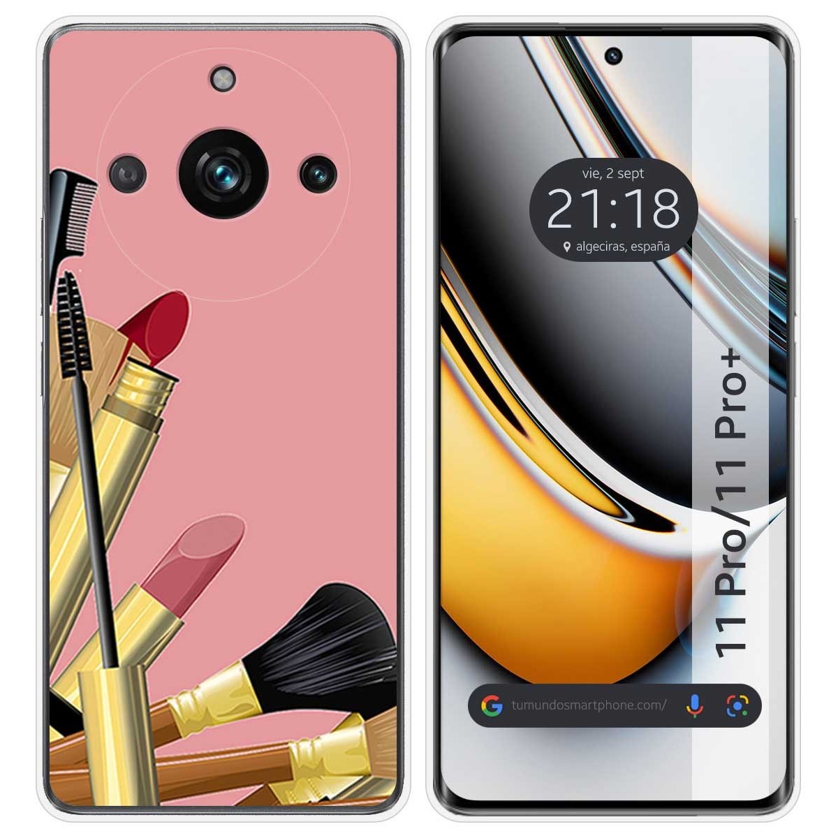 Funda Silicona para Realme 11 Pro / 11 Pro+ Plus 5G diseño Brochas Dibujos