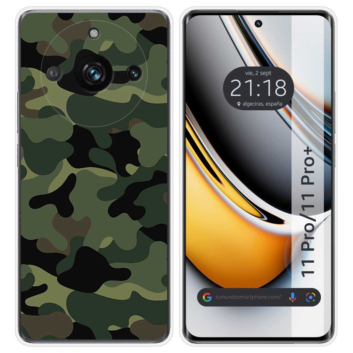 Funda Silicona para Realme 11 Pro / 11 Pro+ Plus 5G diseño Camuflaje Dibujos