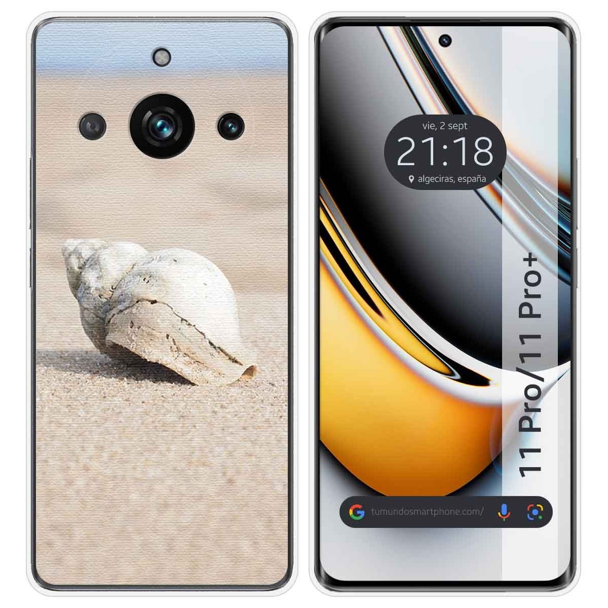 Funda Silicona para Realme 11 Pro / 11 Pro+ Plus 5G diseño Concha Dibujos