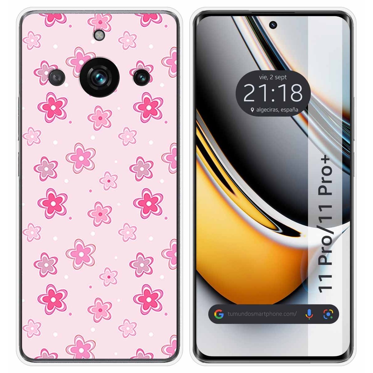 Funda Silicona para Realme 11 Pro / 11 Pro+ Plus 5G diseño Flores Dibujos