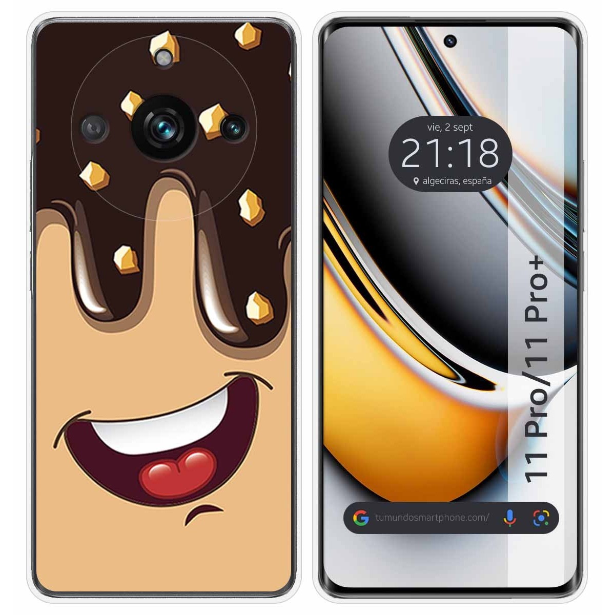 Funda Silicona para Realme 11 Pro / 11 Pro+ Plus 5G diseño Helado Chocolate Dibujos