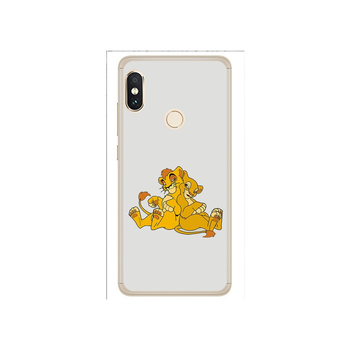 Funda Gel Tpu para Xiaomi Redmi Note 5 / Note 5 Pro Diseño Leones Dibujos