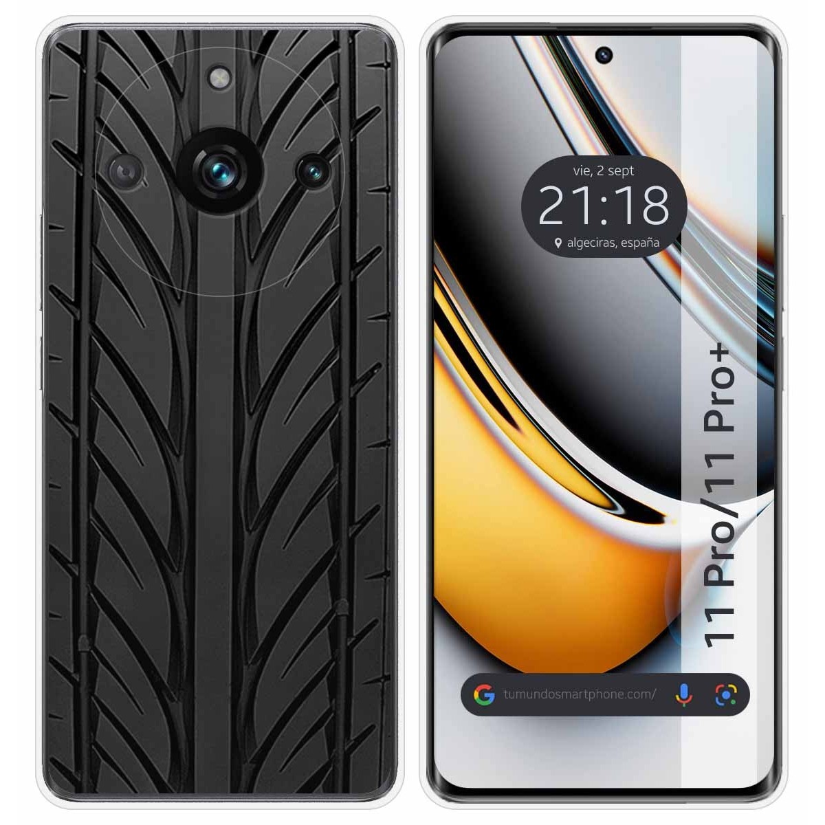 Funda Silicona para Realme 11 Pro / 11 Pro+ Plus 5G diseño Neumatico Dibujos