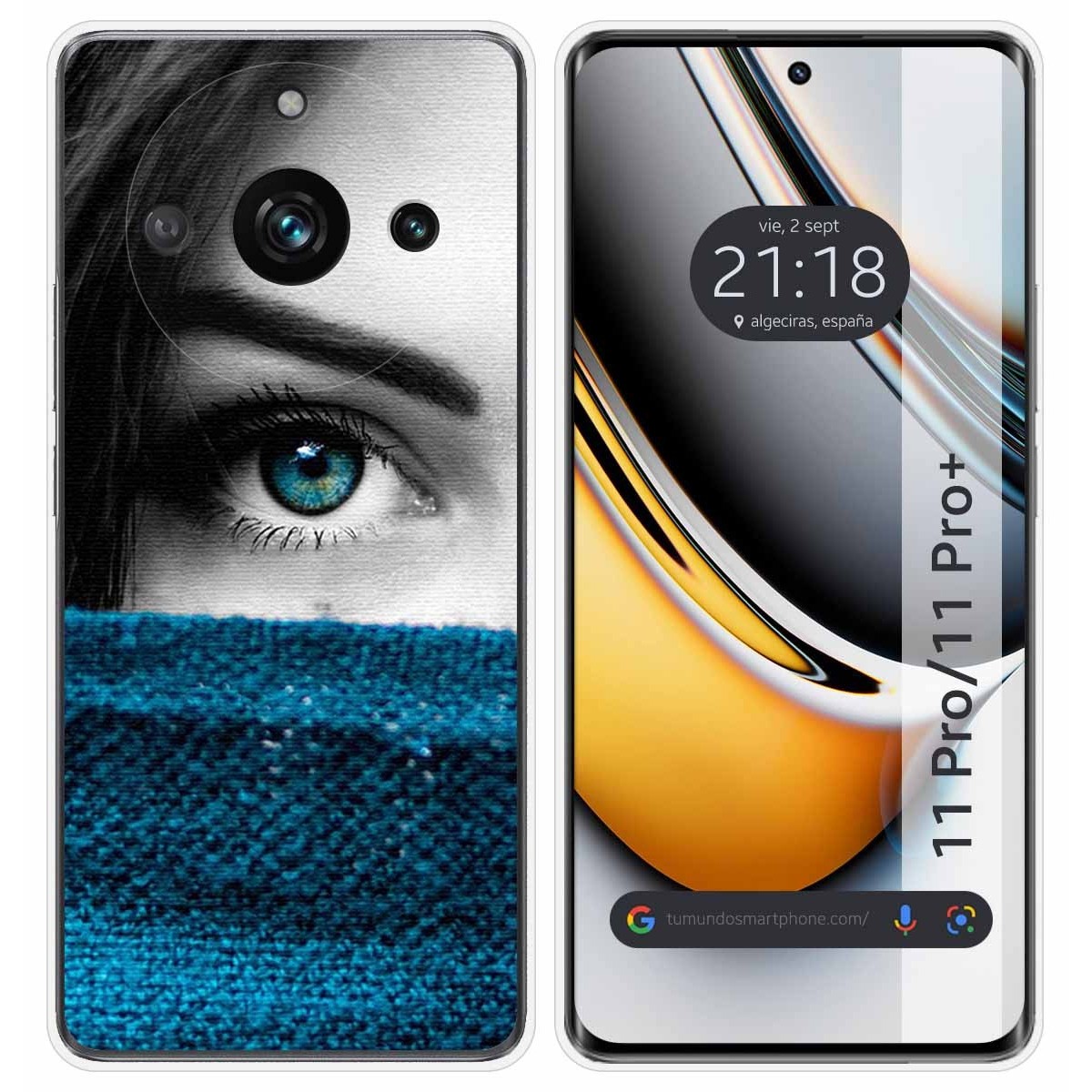 Funda Silicona para Realme 11 Pro / 11 Pro+ Plus 5G diseño Ojo Dibujos