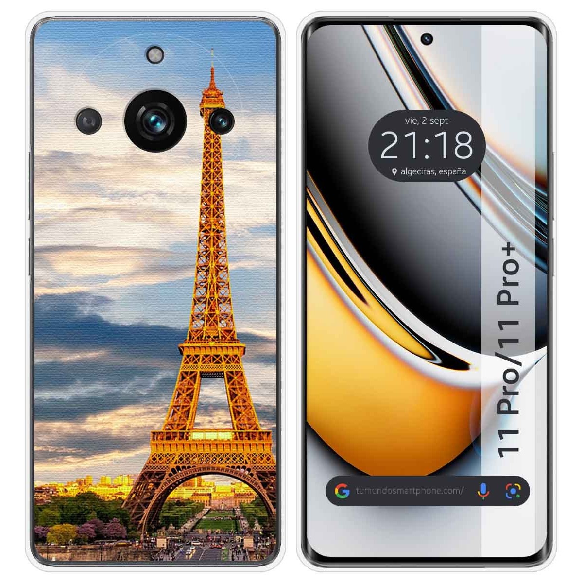 Funda Silicona para Realme 11 Pro / 11 Pro+ Plus 5G diseño Paris Dibujos