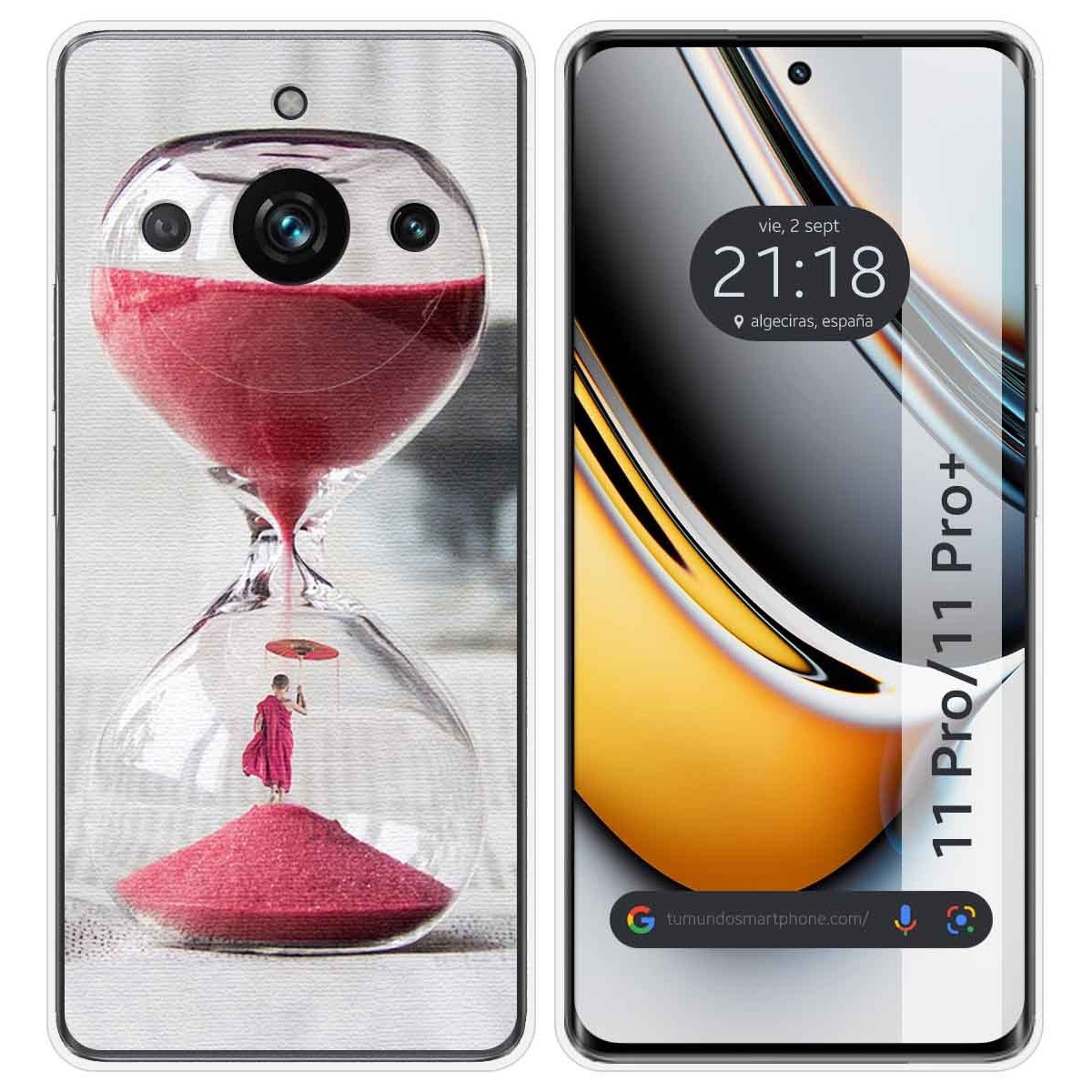 Funda Silicona para Realme 11 Pro / 11 Pro+ Plus 5G diseño Reloj Dibujos
