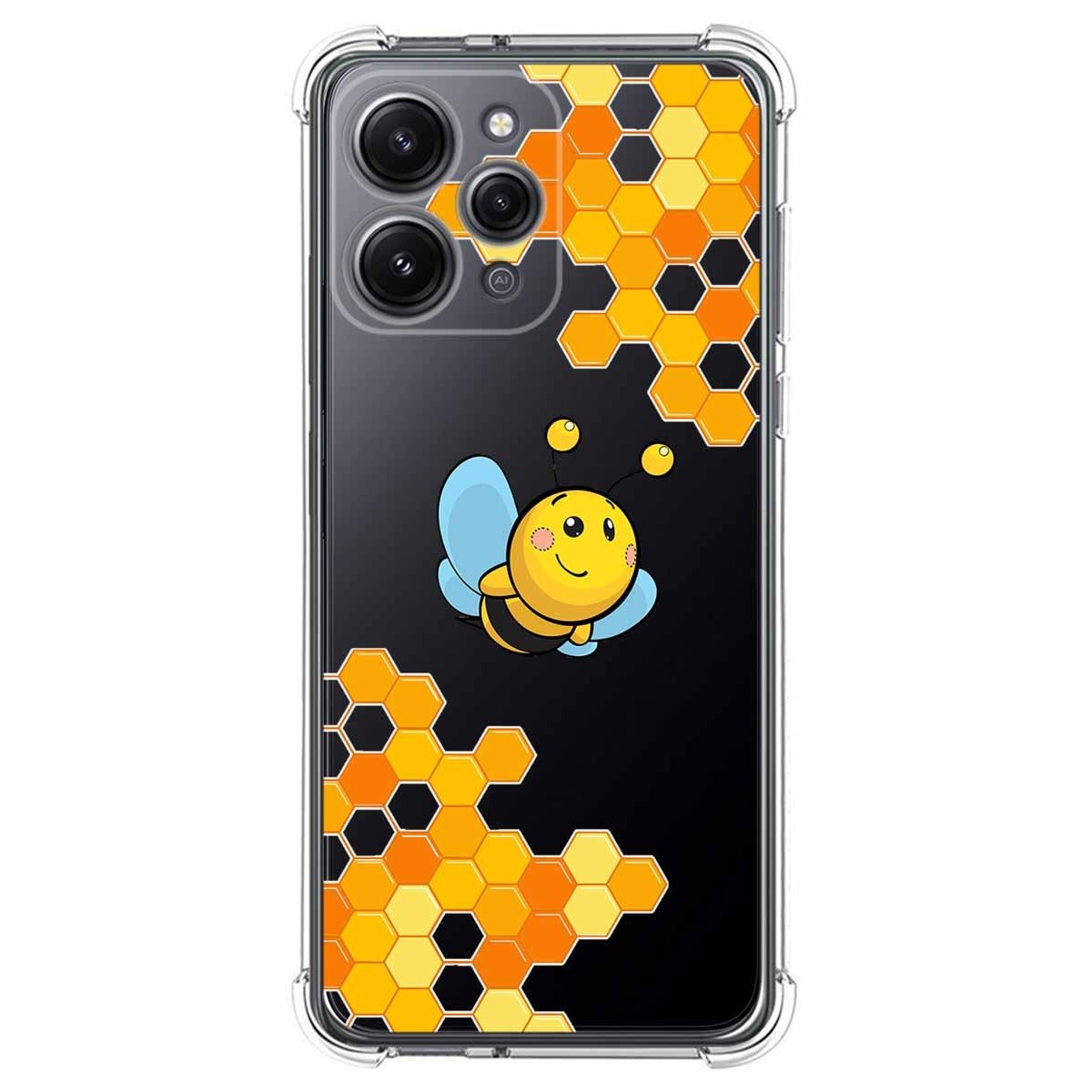Funda Silicona Antigolpes compatible con Xiaomi Redmi 12 diseño Abeja Dibujos