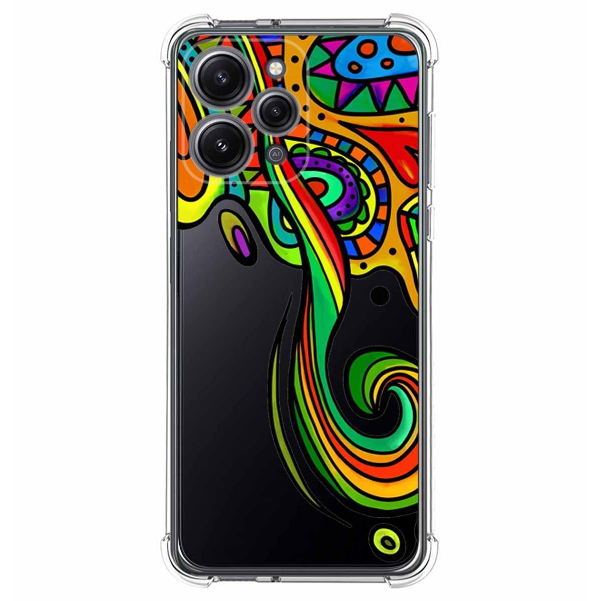 Funda Silicona Antigolpes compatible con Xiaomi Redmi 12 diseño Colores Dibujos