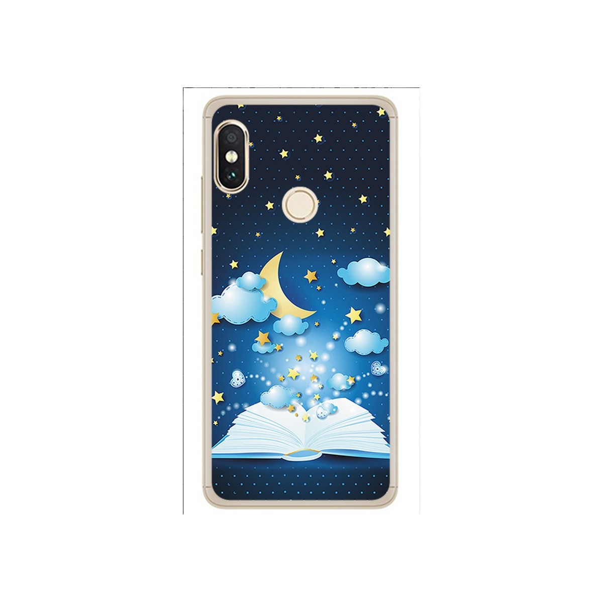 Funda Gel Tpu para Xiaomi Redmi Note 5 / Note 5 Pro Diseño Libro Cuentos Dibujos