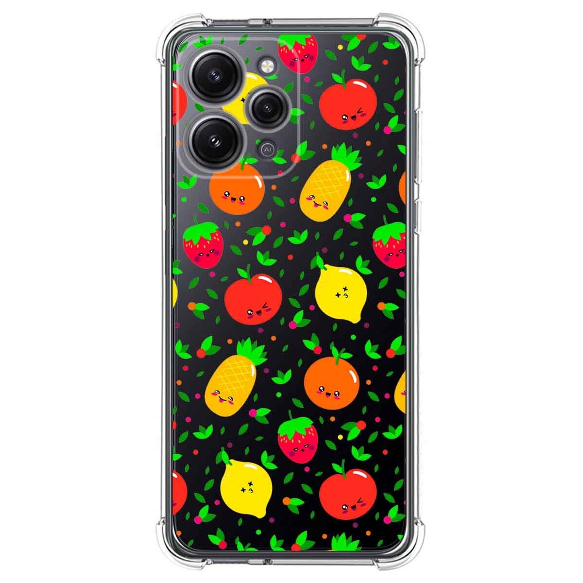Funda Silicona Antigolpes compatible con Xiaomi Redmi 12 diseño Frutas 01 Dibujos