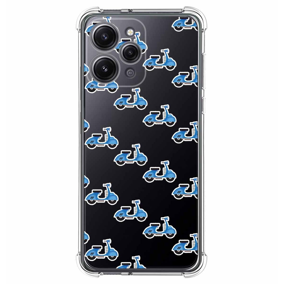 Funda Silicona Antigolpes compatible con Xiaomi Redmi 12 diseño Scooter Dibujos