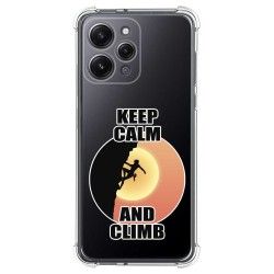 Funda Silicona Antigolpes compatible con Xiaomi Redmi 12 diseño Mujer Escalada Dibujos