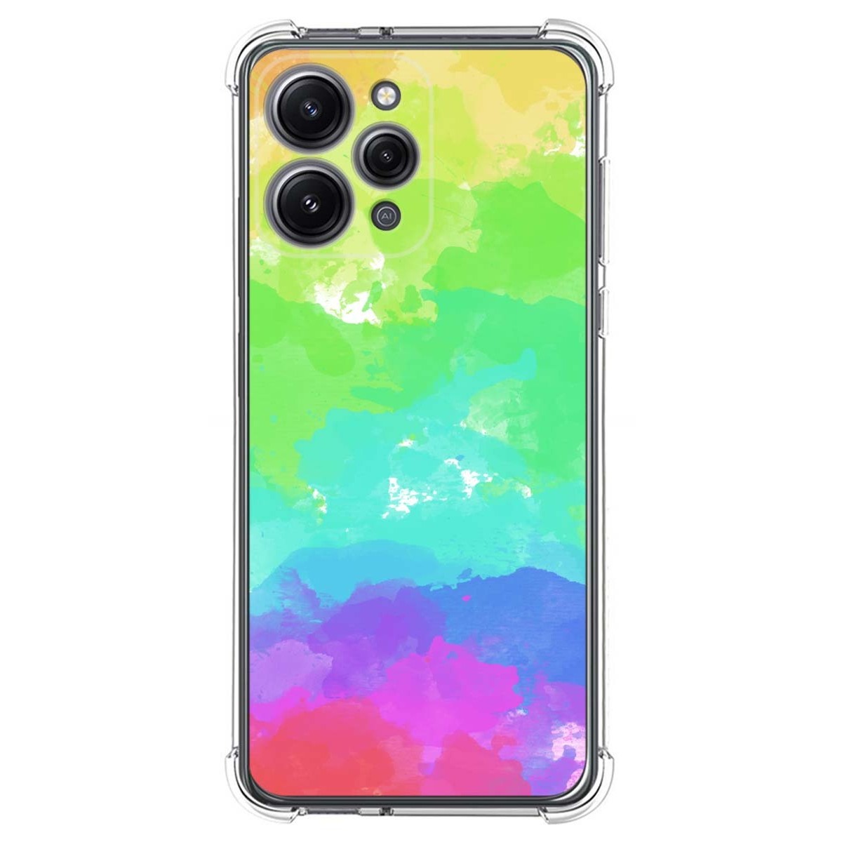 Funda Silicona Antigolpes compatible con Xiaomi Redmi 12 diseño Acuarela 03 Dibujos