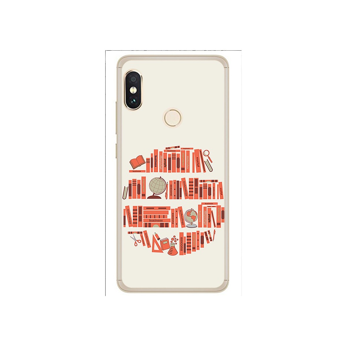 Funda Gel Tpu para Xiaomi Redmi Note 5 / Note 5 Pro Diseño Mundo Libro Dibujos
