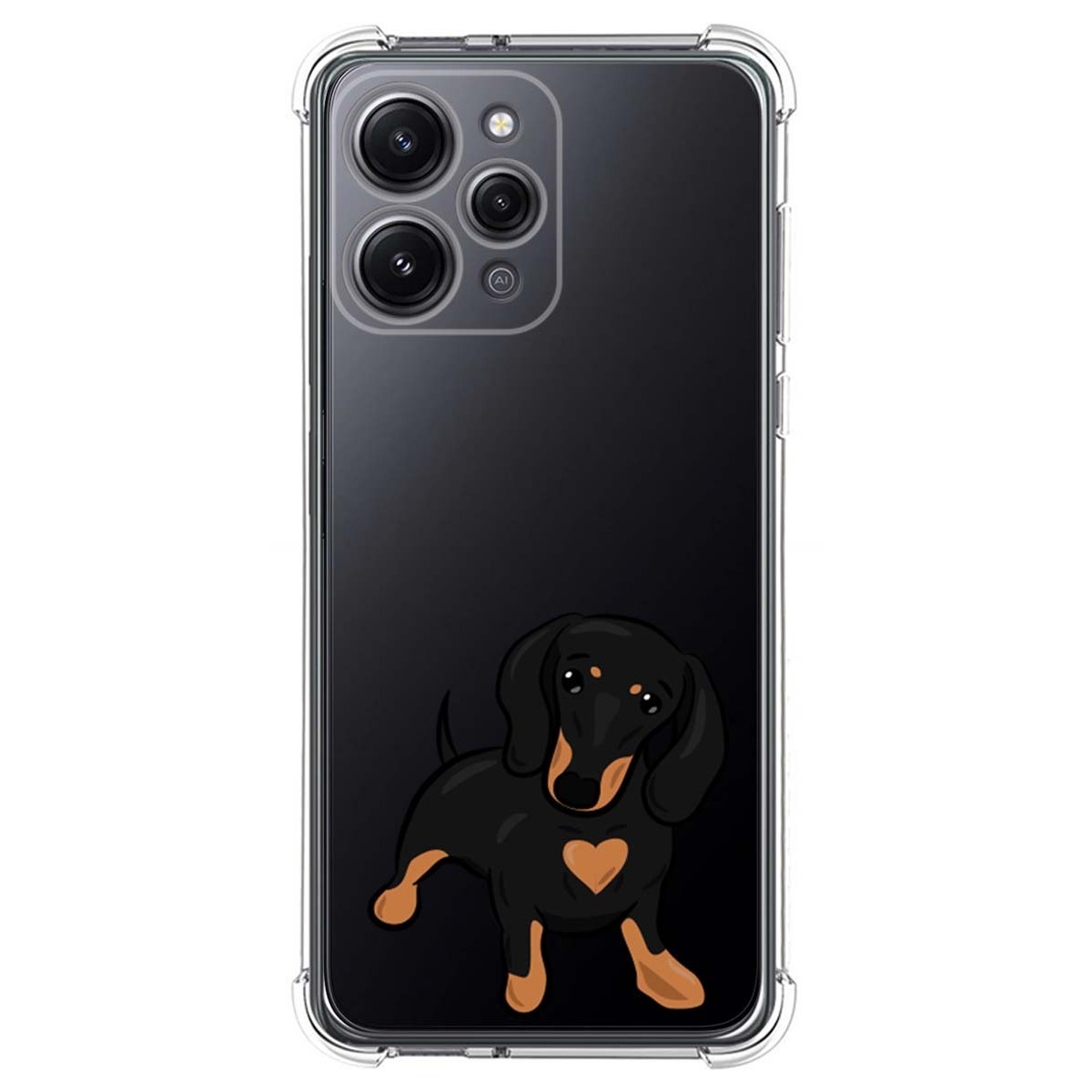 Funda Silicona Antigolpes compatible con Xiaomi Redmi 12 diseño Perros 04 Dibujos