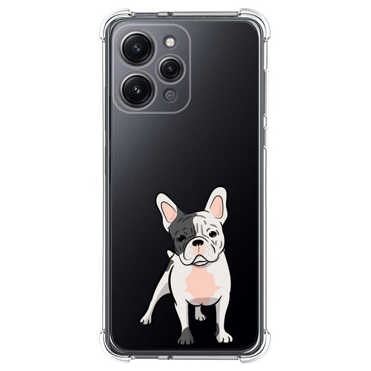 Funda Silicona Antigolpes compatible con Xiaomi Redmi 12 diseño Perros 06 Dibujos
