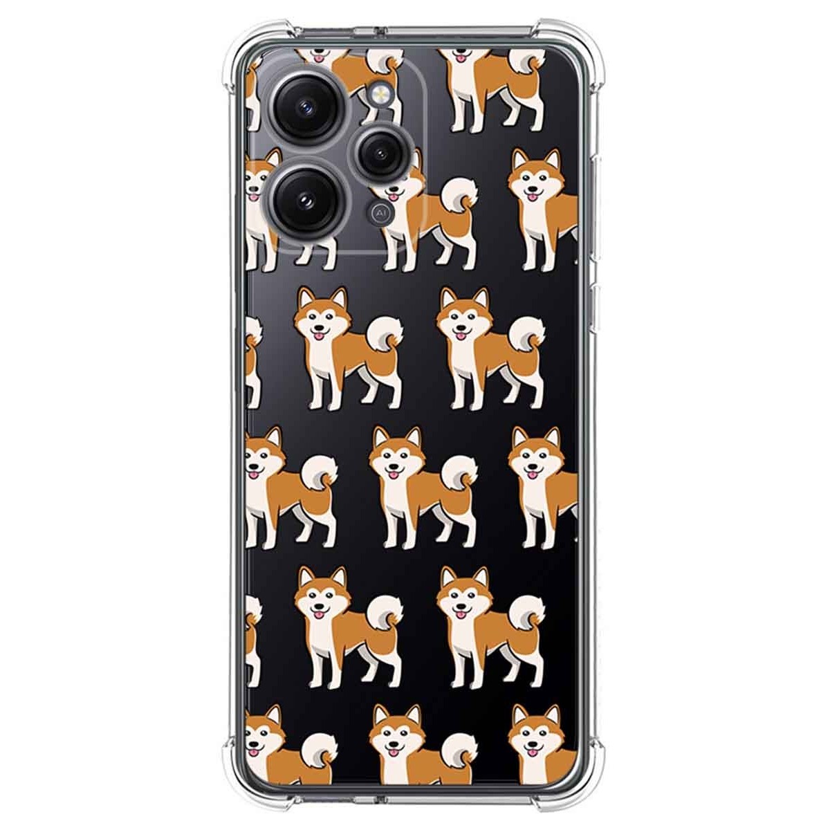 Funda Silicona Antigolpes compatible con Xiaomi Redmi 12 diseño Perros 08 Dibujos