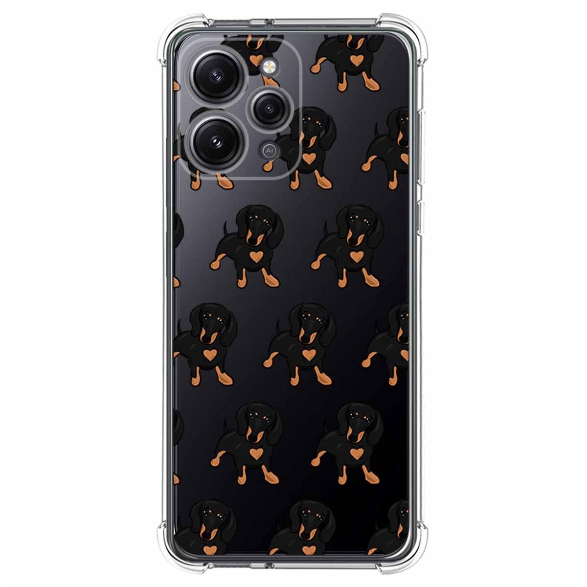 Funda Silicona Antigolpes compatible con Xiaomi Redmi 12 diseño Perros 10 Dibujos