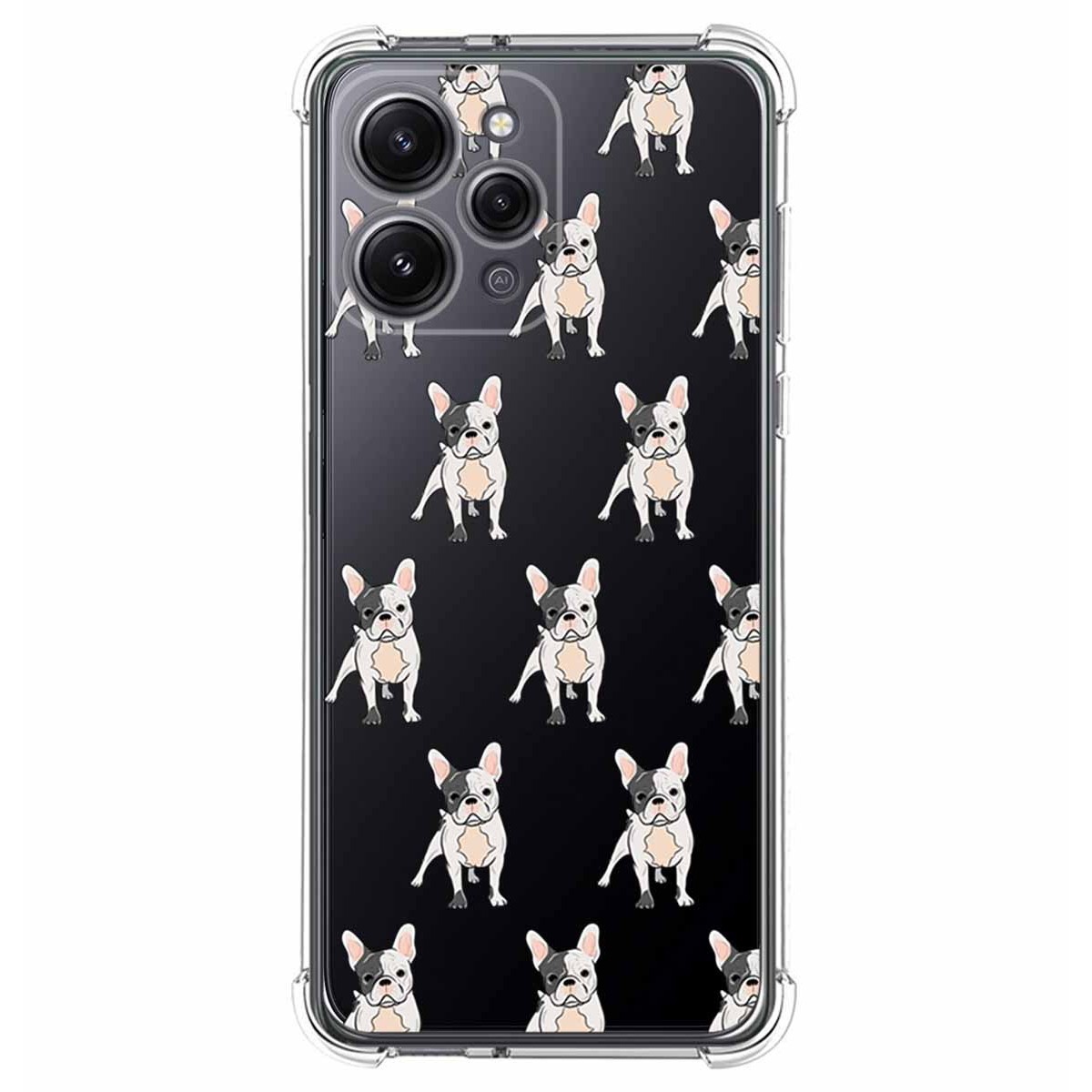 Funda Silicona Antigolpes compatible con Xiaomi Redmi 12 diseño Perros 12 Dibujos