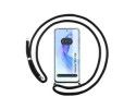 Funda Colgante Transparente compatible con Huawei Honor 90 lite 5G con Cordon Negro