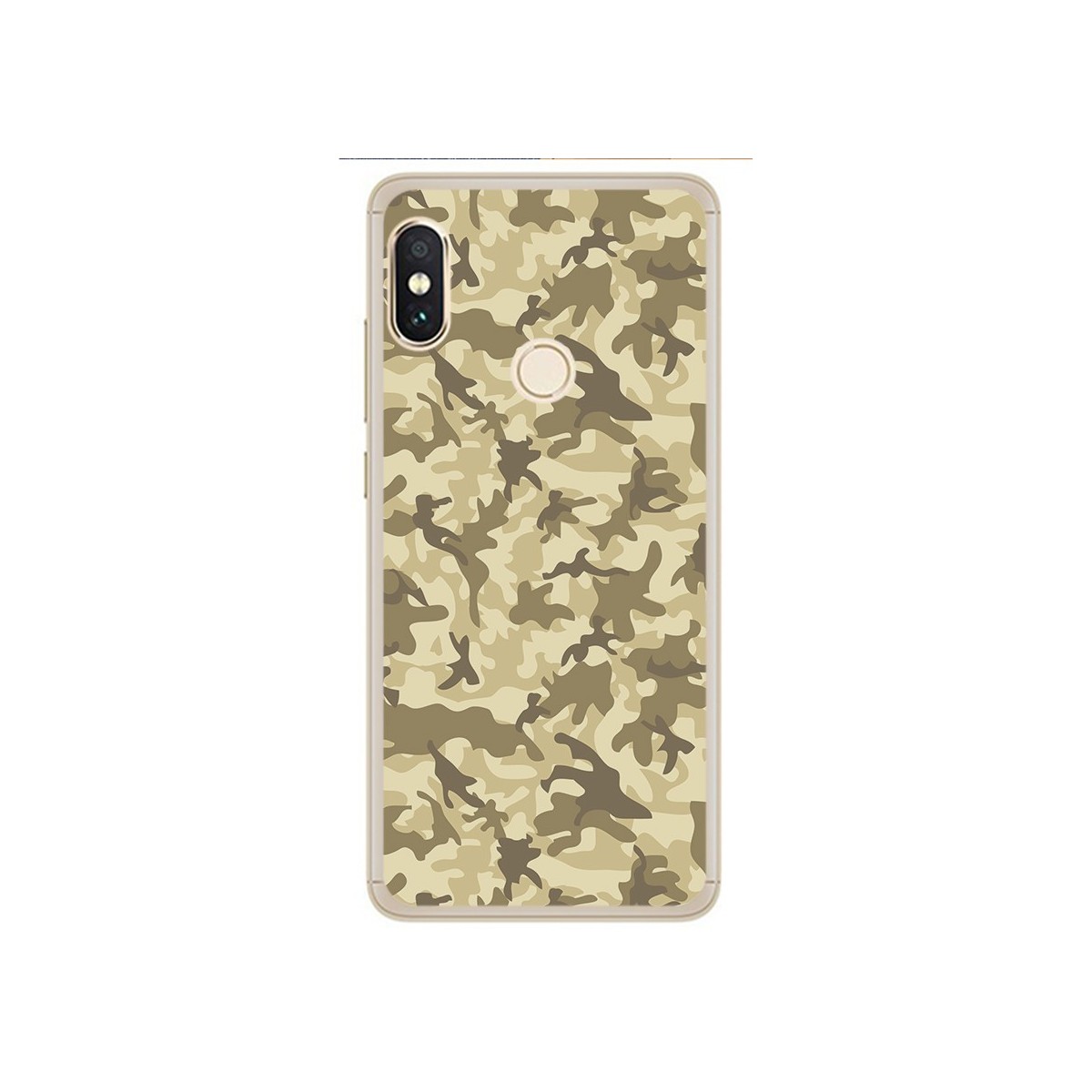 Funda Gel Tpu para Xiaomi Redmi Note 5 / Note 5 Pro Diseño Sand Camuflaje Dibujos