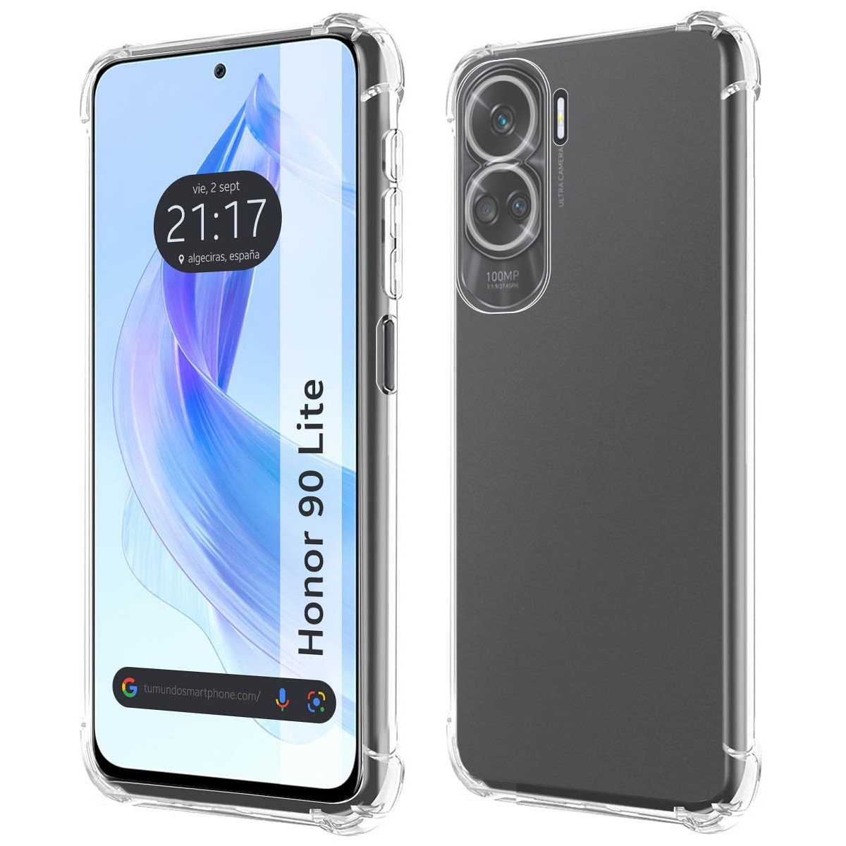Funda Silicona Antigolpes Transparente compatible con Huawei Honor 90 lite 5G