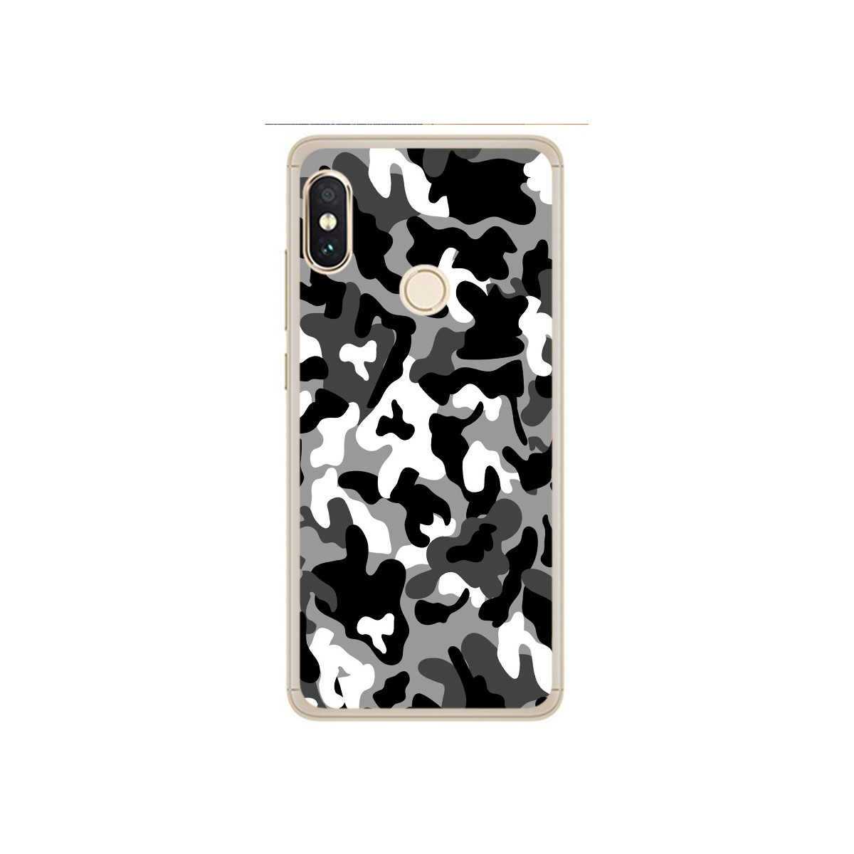 Funda Gel Tpu para Xiaomi Redmi Note 5 / Note 5 Pro Diseño Snow Camuflaje Dibujos