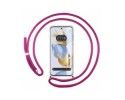 Funda Colgante Transparente compatible con Huawei Honor 90 5G con Cordon Rosa Fucsia