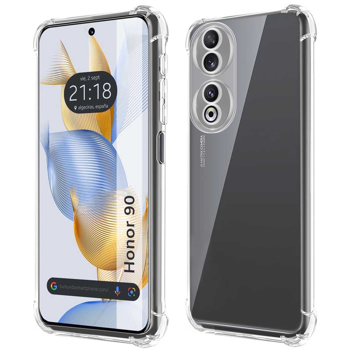 Funda Silicona Antigolpes Transparente compatible con Huawei Honor 90 5G