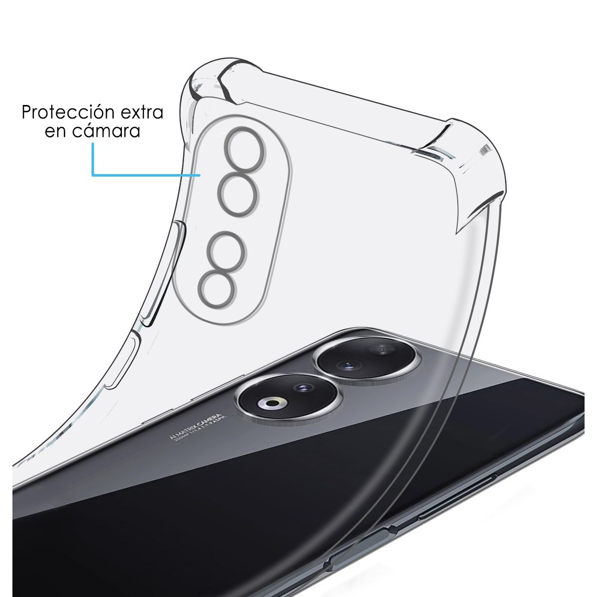 Funda Silicona Antigolpes Transparente compatible con Huawei Honor 90 5G
