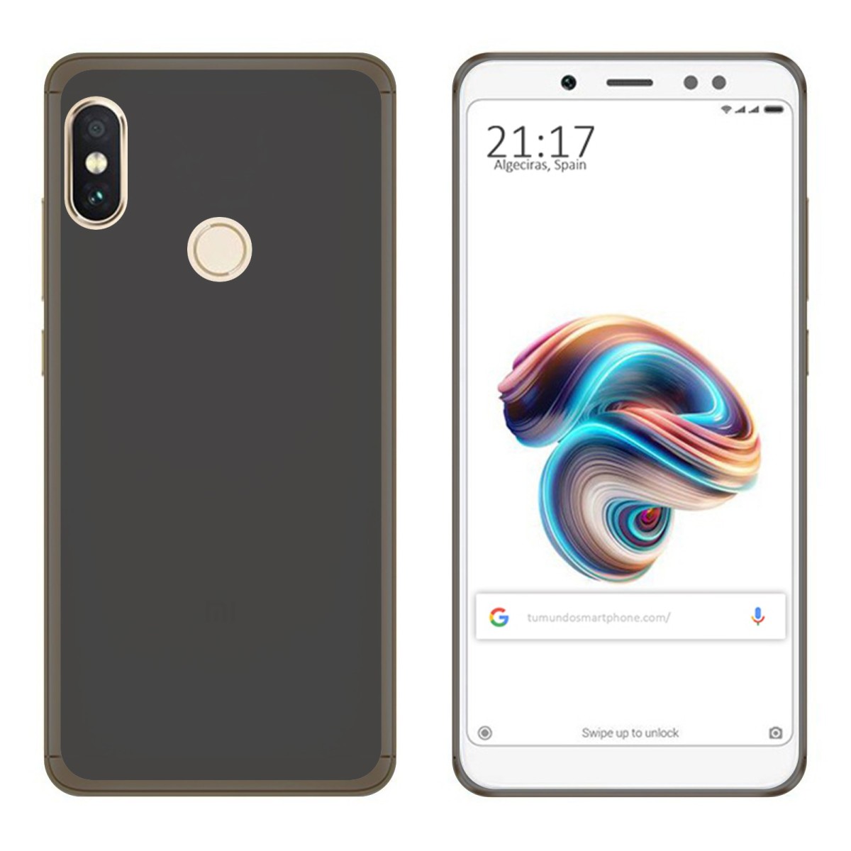 Funda Gel Tpu para Xiaomi Redmi Note 5 / Note 5 Pro Color Negra