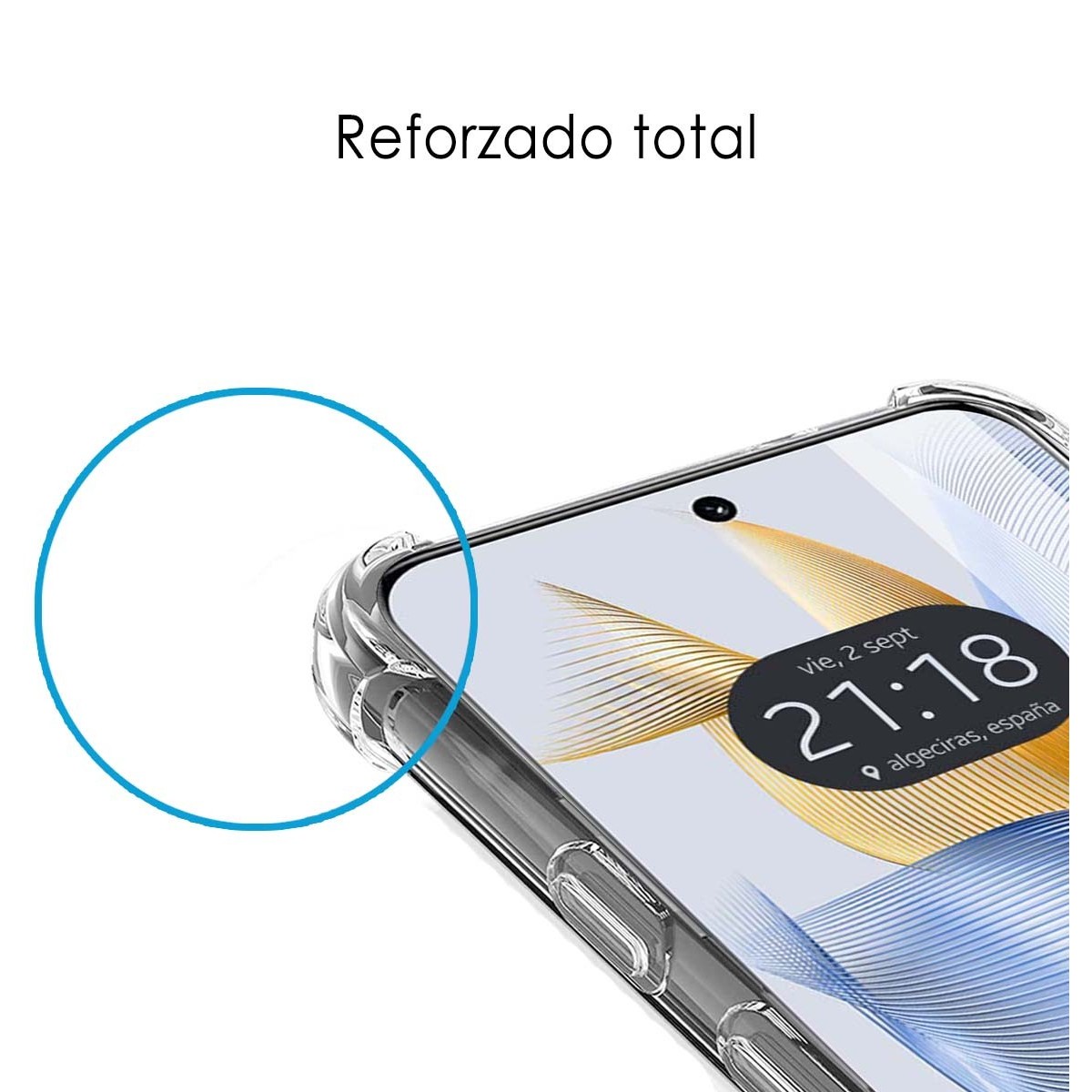 Funda Silicona Antigolpes Transparente compatible con Huawei Honor 90 5G