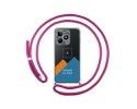 Personaliza tu Funda Colgante Transparente para Realme C53 con Cordon Rosa Fucsia Dibujo Personalizada