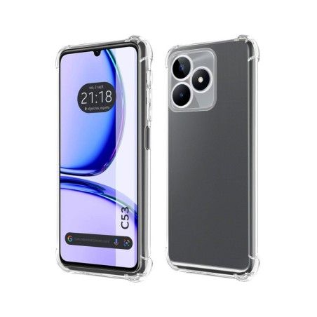 Funda Silicona Antigolpes Transparente para Realme C53