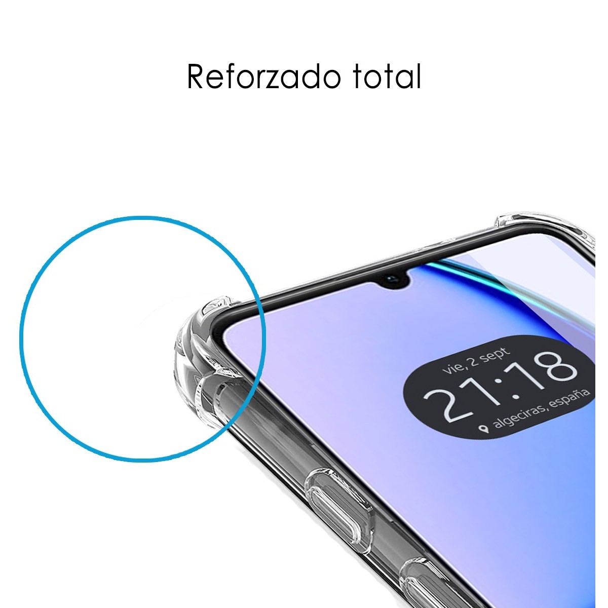 Funda Silicona Antigolpes Transparente para Realme C53
