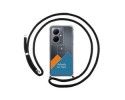 Personaliza tu Funda Colgante Transparente para Vivo V29 Lite 5G con Cordon Negro Dibujo Personalizada