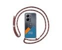 Personaliza tu Funda Colgante Transparente para Vivo V29 Lite 5G con Cordon Rosa / Dorado Dibujo Personalizada
