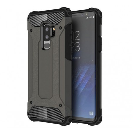 Funda Tipo Hybrid Tough Armor (Pc+Tpu) Negra para Samsung Galaxy S9 Plus