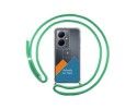 Personaliza tu Funda Colgante Transparente para Vivo V29 Lite 5G con Cordon Verde Agua Dibujo Personalizada
