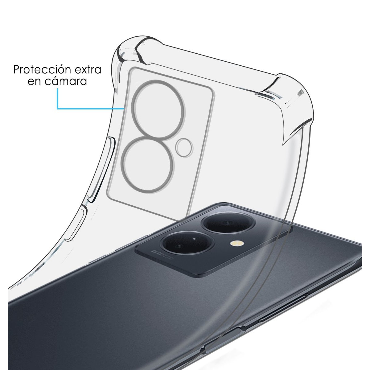 Funda Silicona Antigolpes Transparente para Vivo V29 Lite 5G